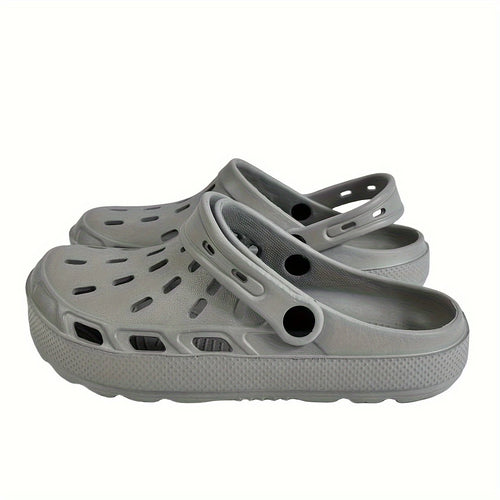 Men's Casual Solid Color Closed Toe Slip On Platform EVA Clogs